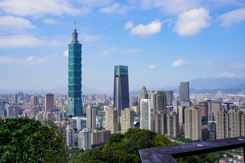 Taipei skyline and Taiwan life insurance capital market