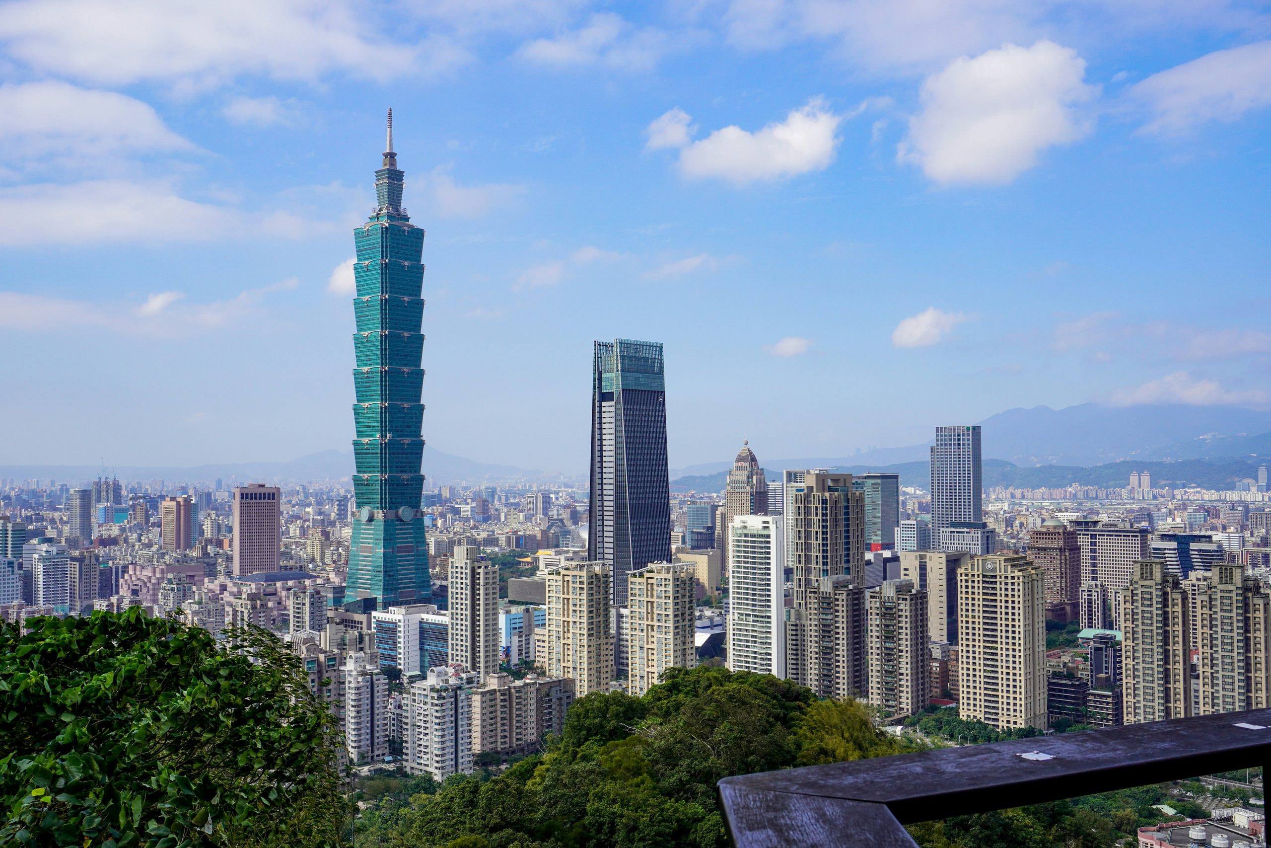 Taipei skyline and Taiwan life insurance capital market